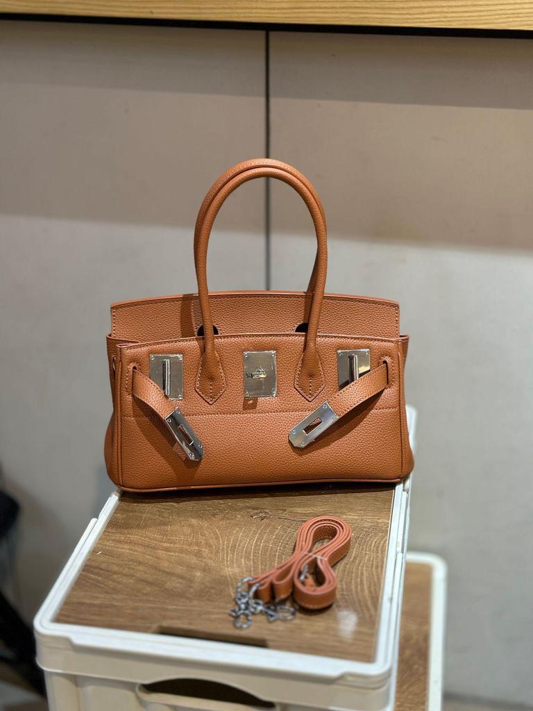 Platin Damen Herbst/Winter 2025 Französische Mode Kelly Crossbody Handtasche - Großes Fassungsvermögen