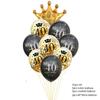 Black Gold 30 40 50 60 Years Birthday Party Confetti Balloon 30th 50th Birthday Party Decorations Adult Party Ballon Air Globos