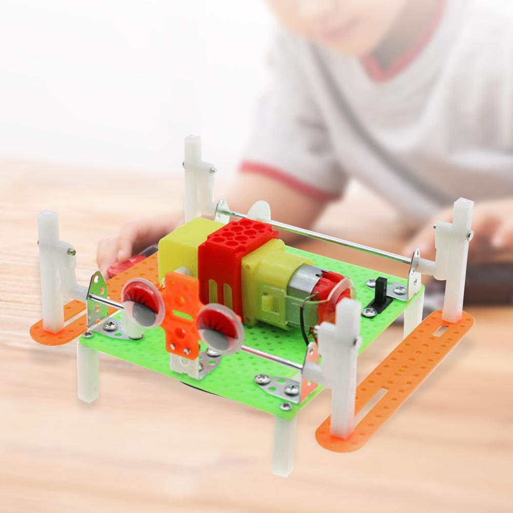 Assembled Educational Model Toy 2-Feet Walking Robot Children DIY Science Technology Tool
