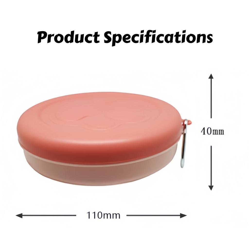 Portable Silicone Pet Bowl: Outdoor Feeder with Detachable Snack Container for Dog & Cat Food On Hikes, Camping, and Travel
