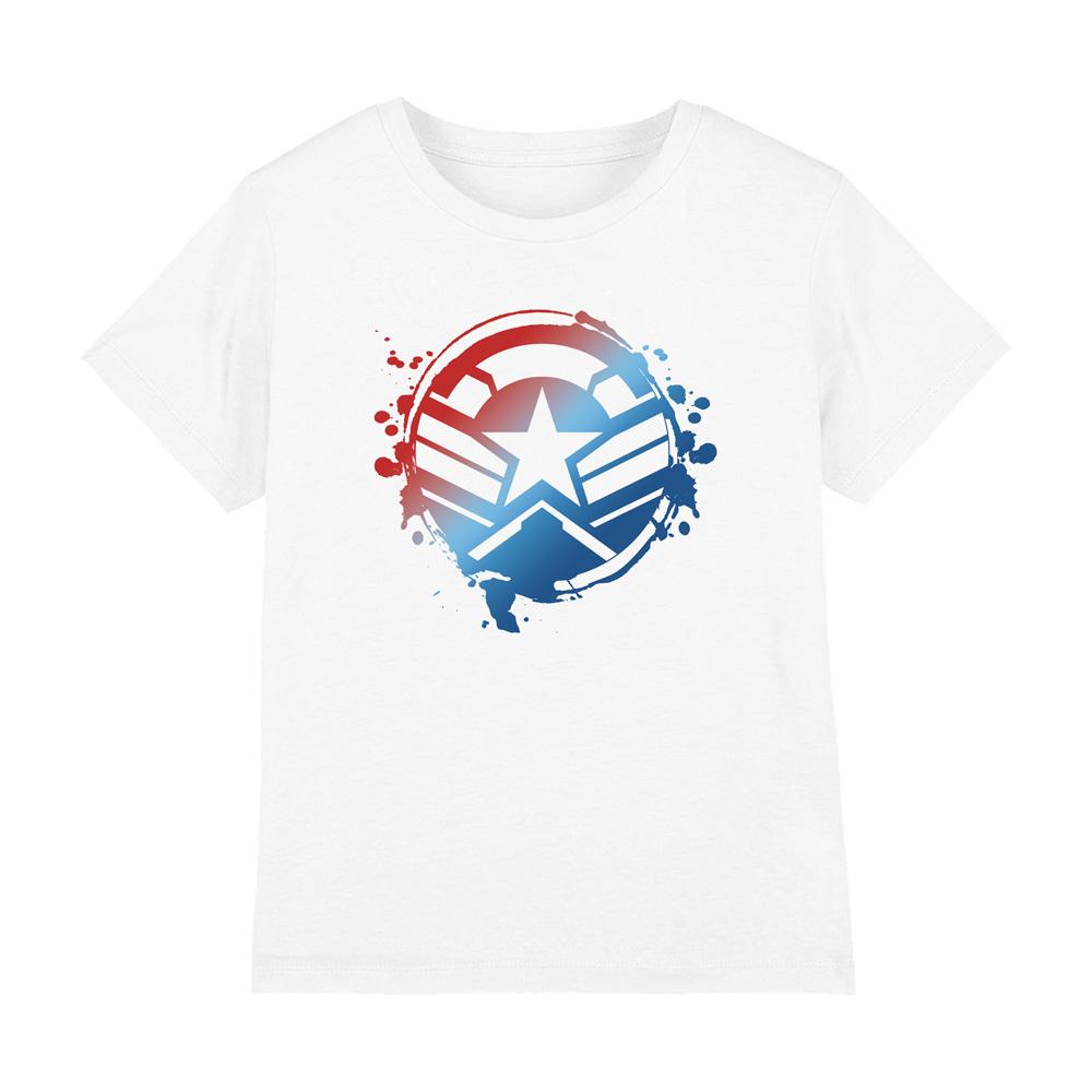 Captain America Childrens/Kids Gradient Crest T-Shirt