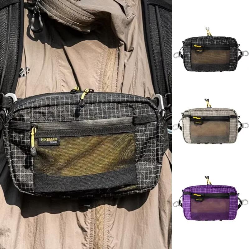 Nylon Outdoor Waist Pack for Cycling Running Camping Waterproof Dyneema Fanny Pack Hiking Accessories Pouch with Zipper Pocket