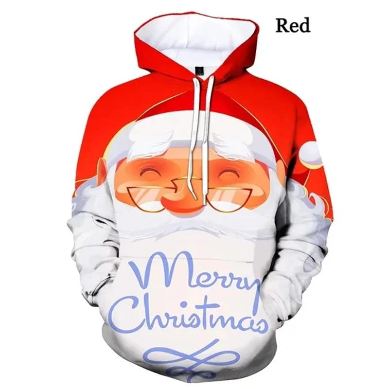 Happy Xmas Grafik Hoodies 3D Nightmare Before Christmas Druck Hoodie Kinder Hipster Sweatshirts Frauen 2k Harajuku Kleidung Top