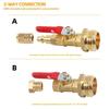 Winterizing Kit Plug for Boat Blowout Adapter 1/4'' Quick Connect Plug & 3/4" GHT Thread