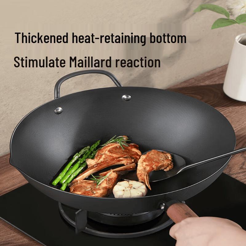 COOKER KING Zero-Coating Fine Iron Wok