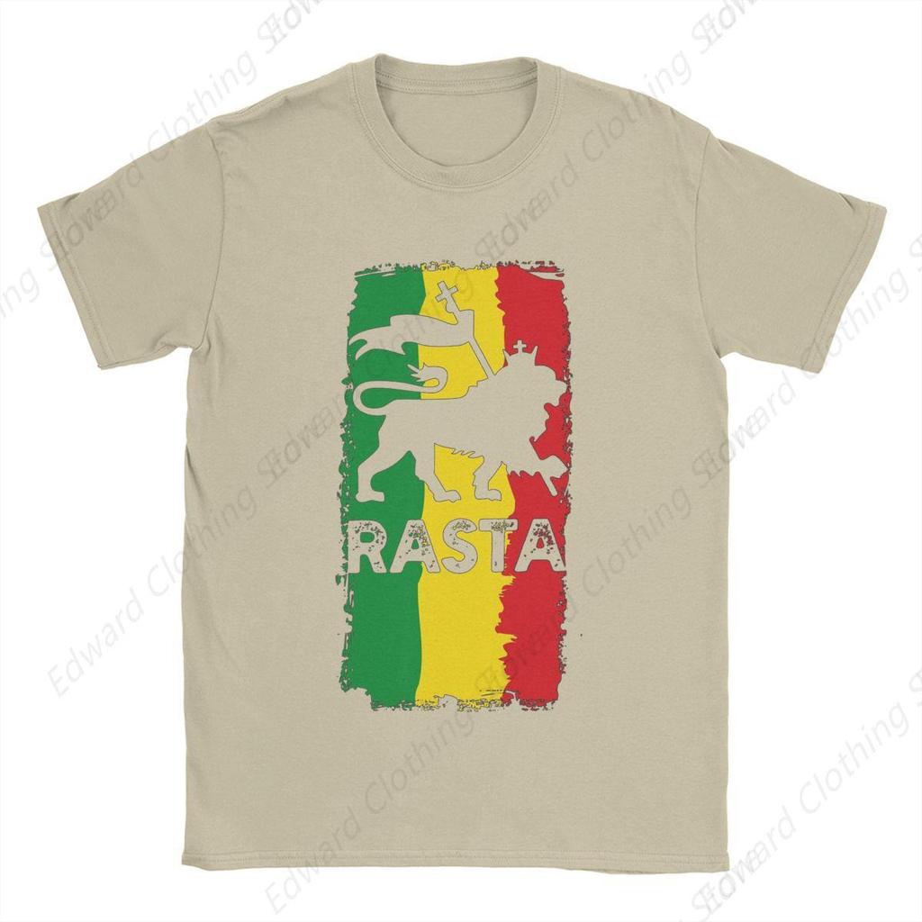 Summer Rastafari Rasta Lion Of Judah for Men Women T Shirt Outfits Unique Tees TShirts Pure Cotton Graphic Printing Clothing