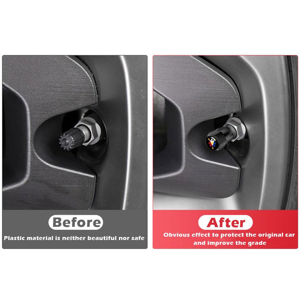 4 STÜCKE DIY Universal Für Philippinen Form Farbe Auto Rad Reifen Luftventilkappen Schaft Autoaufkleber Für Autos Motor Autozubehör Dekor Geschenk