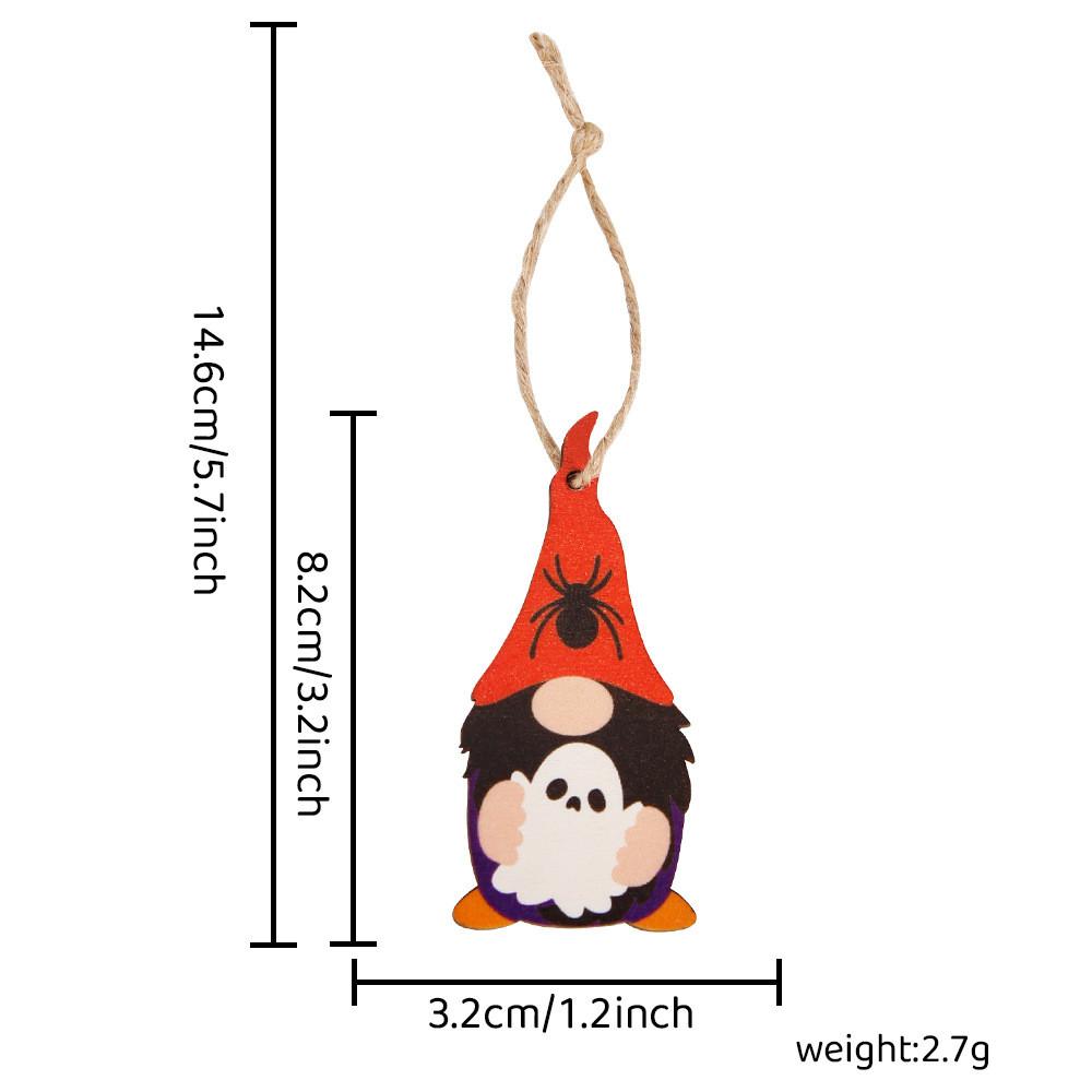 Wooden Halloween Unique Ghost Pumpkin Hanging Ornaments Perfect For Spooky Decor Party