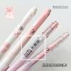4pcs/set Sweet Pink Press Neutral Pen High Beauty Girl Heart Pink Paint Signature Black Pen Kawaii School Supplies Gel Pens