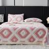 Double Layer Lamb Wool Blankets Thick Soft and Warm Geometric Jacquard Tafu Velvet Quilt Office Nap Sofa Multi-functional Blanket