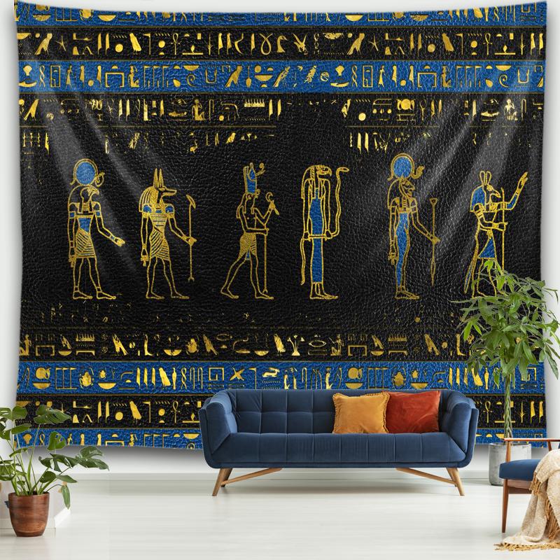 Home Old Culture Retro Wall Decoration Ancient Egypt Tapestry Mystical Symbols Tapestry Wall Hanging Cloth