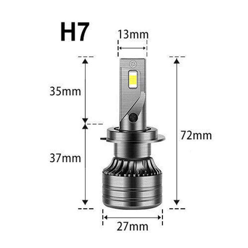 2Pcs LED Car Headlight H4 H7 H1 H8 H9 H11 9005 9006 HB4 6000K 50000LM Auto LED Lamp