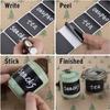 Chalkboard Labels-150pcs Waterproof Reusable Blackboard Stickers with 1 Liquid Chalk Marker for Mason Jars, Parties Decoration, Craft Rooms, Weddings
