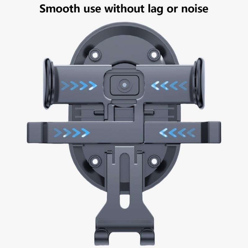 Car Phone Holder Dashboard Mount Cellphone Stand Auto Clamping 360 Degree Rotating Holder Suction Cup Automotive Cradles