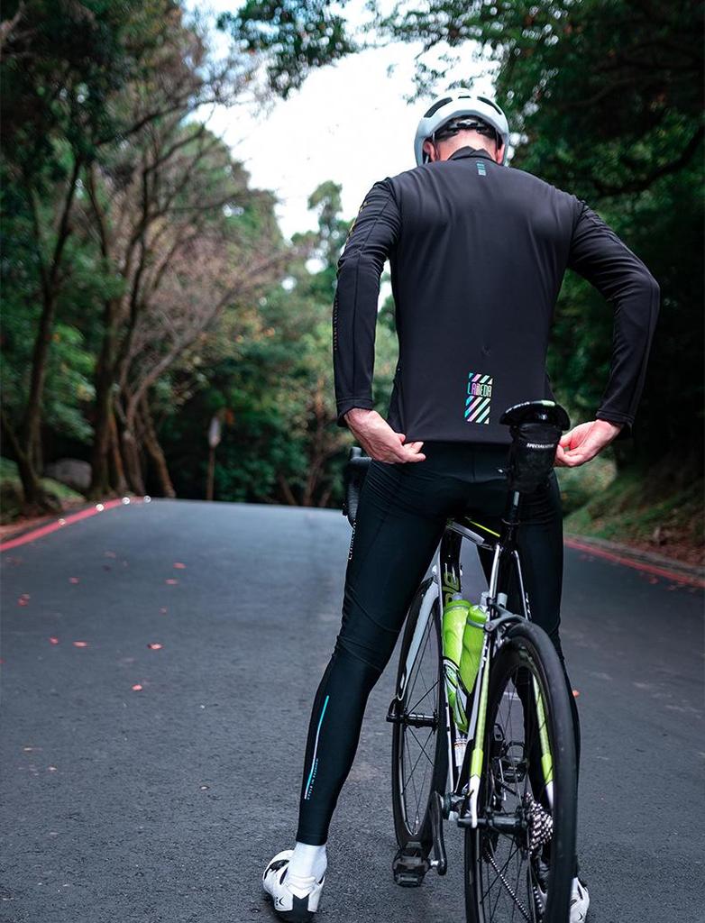 Lampaida Windproof Fleece Cycling Jacket for Men & Women - Warm Long Sleeve for Road & Mountain Biking in Autumn & Winter