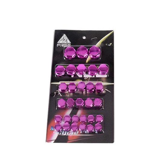 30Pcs Motorcycle Scooter Screw Nut Bolt Caps Cover Decor Motorbike Ornament