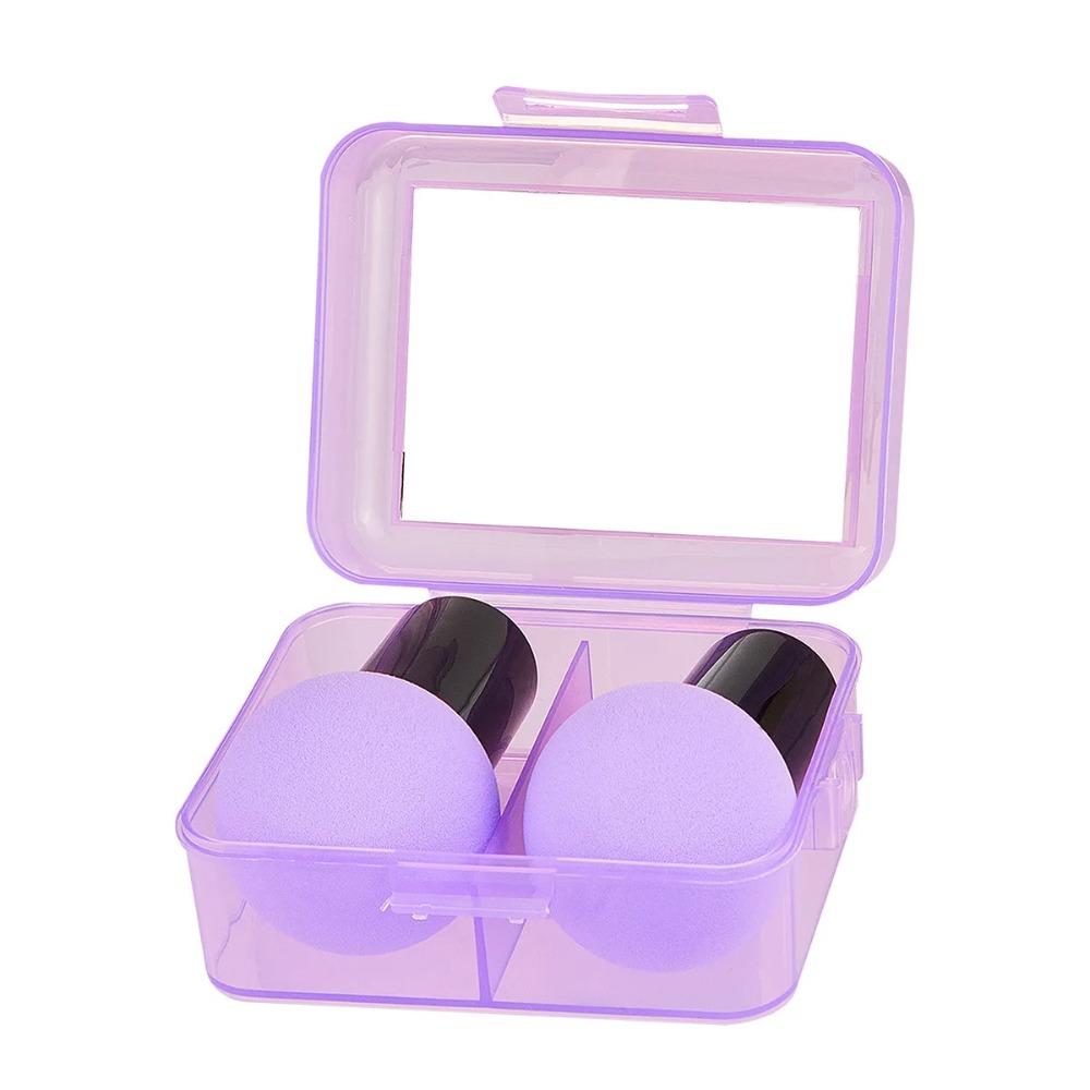 2PCS/Set Long Handle Mushroom Head Makeup Sponge Super Soft for Dry Wet Dual Use Air Cushion Puff Make Up Sponge