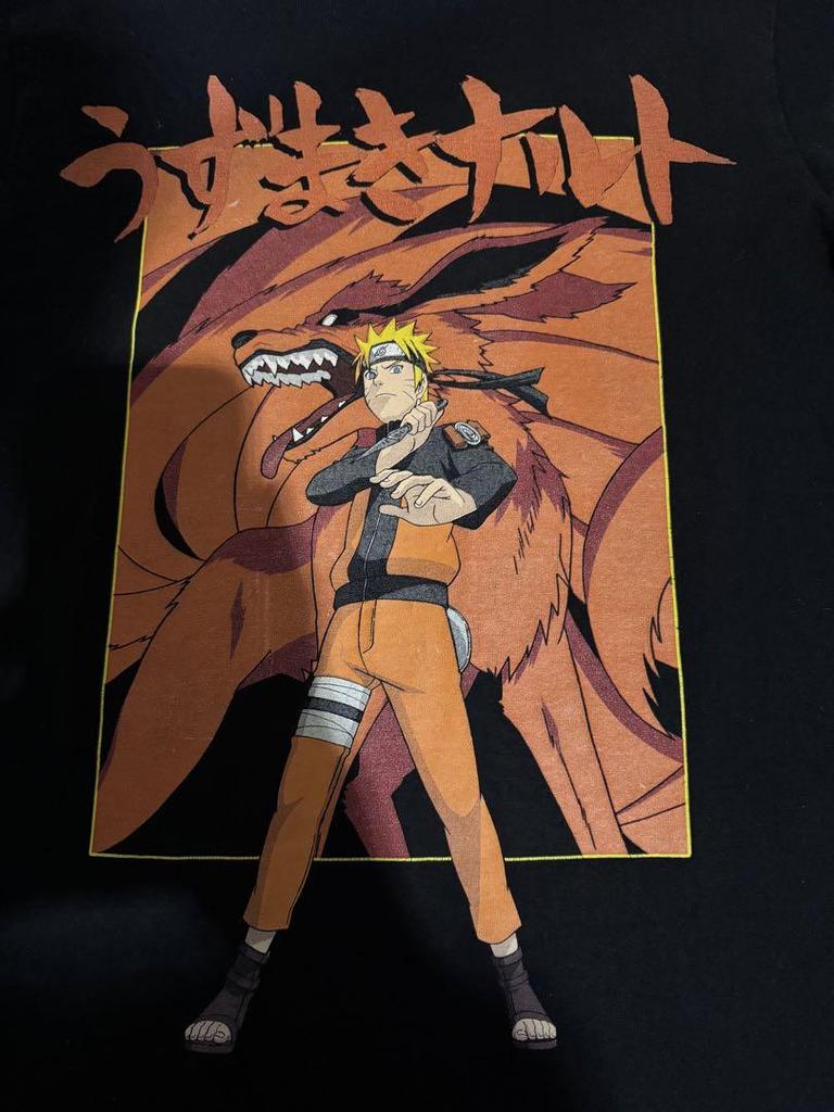 [USED] NARUTO T-shirt anime Sasuke back print vintage used clothing