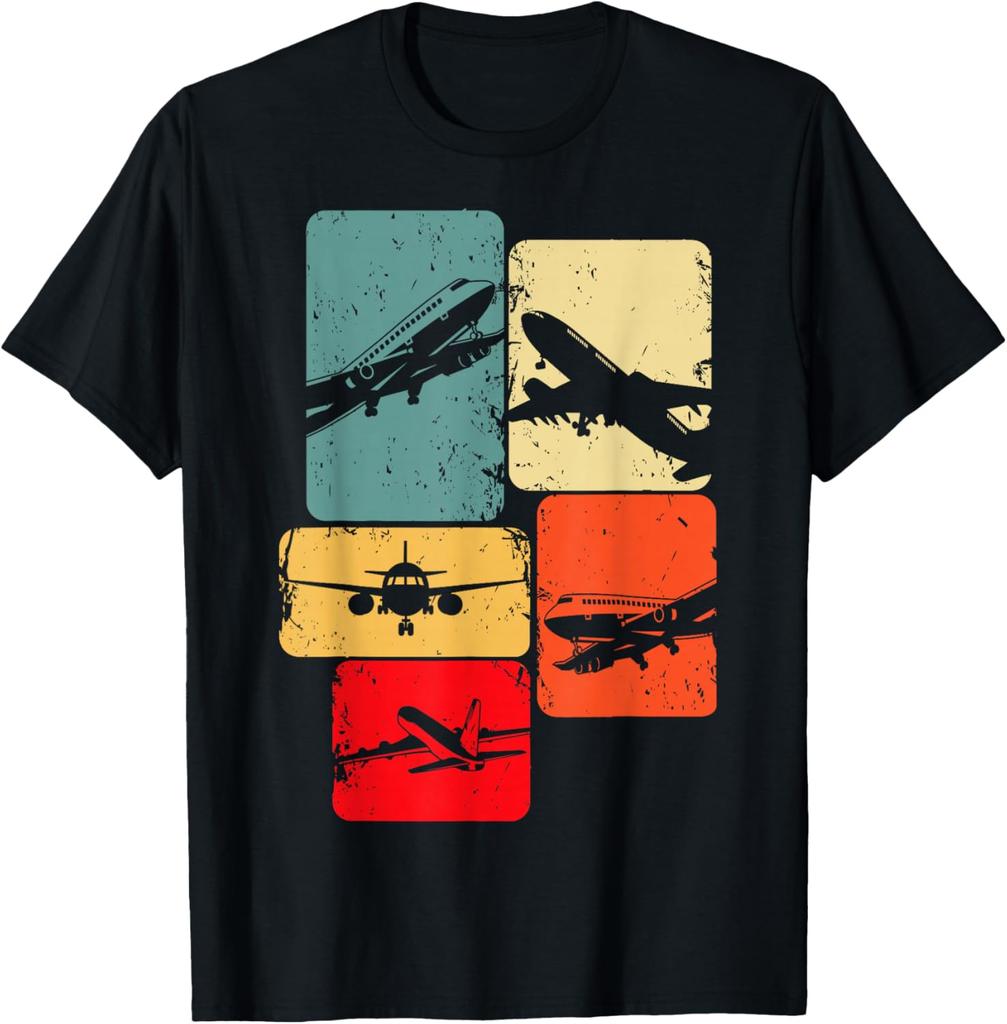 Airplane Pilot Plane Men Toddler Boys Kids T-Shirt Short Sleeve Casual 100% Cotton Shifft