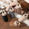 Winter Thick Plush Bag Heel Cotton Slippers Warm Home Cotton Shoes Comfortable and Non-slip Couple Warm Cotton Shoes