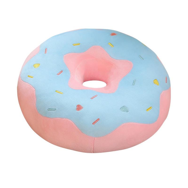 

Cute Donut Plush Toy Cushion For Home Decor And Comfortable Seating 38cm/14.96in синій