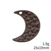Engraved Crescent Moon Charm Star Pendant For Celestial Mystical Theme DIY Bracelet Necklace Jewelry Making Supplies