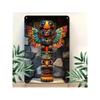 Vintage Metal Wall Art Retro Totem Stone Decor Panel