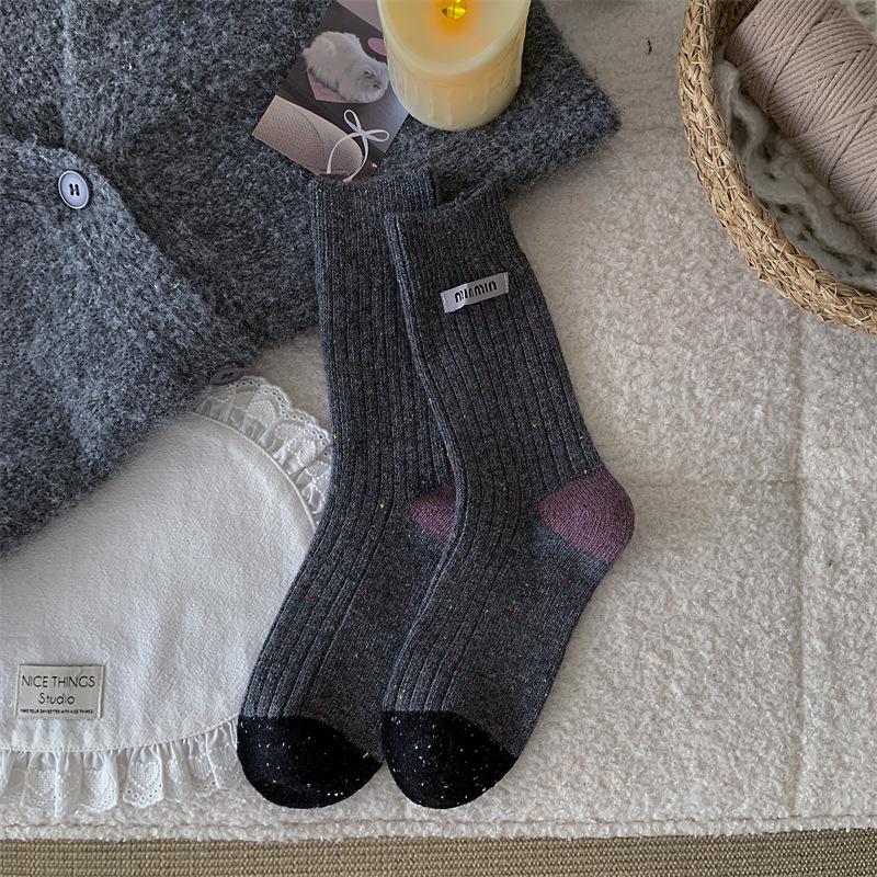 All-in-One Dünne Karte Floral Retro Mittelange Socken Mesh Atmungsaktiv Und Vielseitig Socken