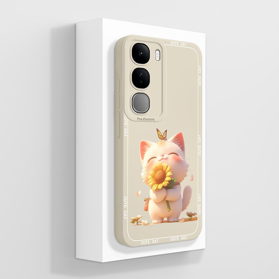 

For Vivo V40 Lite V40SE Y200 Y300 Case Soft High Quality Liquid Silicone Phone Back Cover For Vivo V 40 Lite 4G 5G V40 SE Fundas Y300