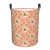 Anime Rilakkuma Laundry Basket Foldable Large Capacity Clothes Storage Bin Cartoon Kawaii Laundry Hamper