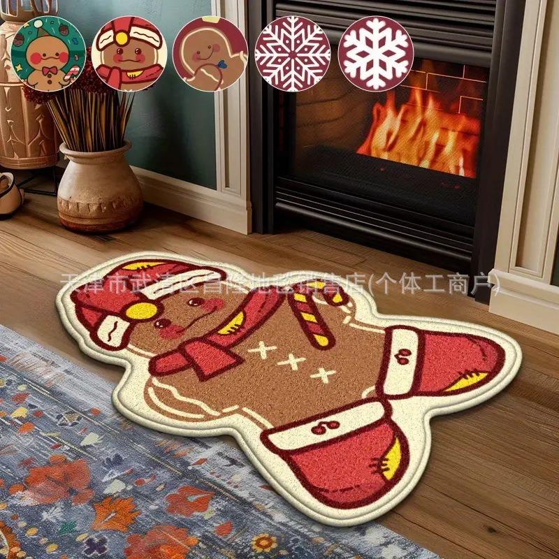Christmas Floor Mat, Bathroom Water-absorbing Non-slip Floor Mat, Easy To Take Care of Floor Mat At the Entrance