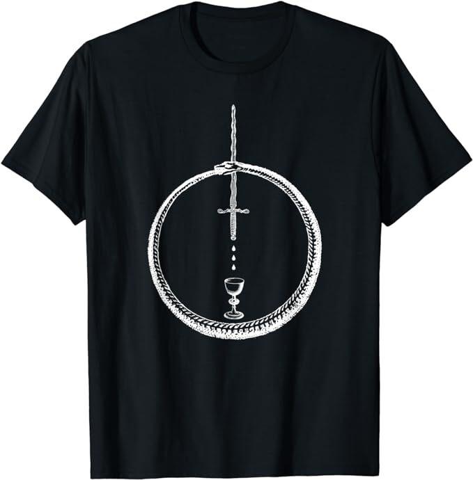 NEW LIMITED OUROBOROS Alchemy Symbol Occult Sacred Geometry T-Shirt S-5XL XXL