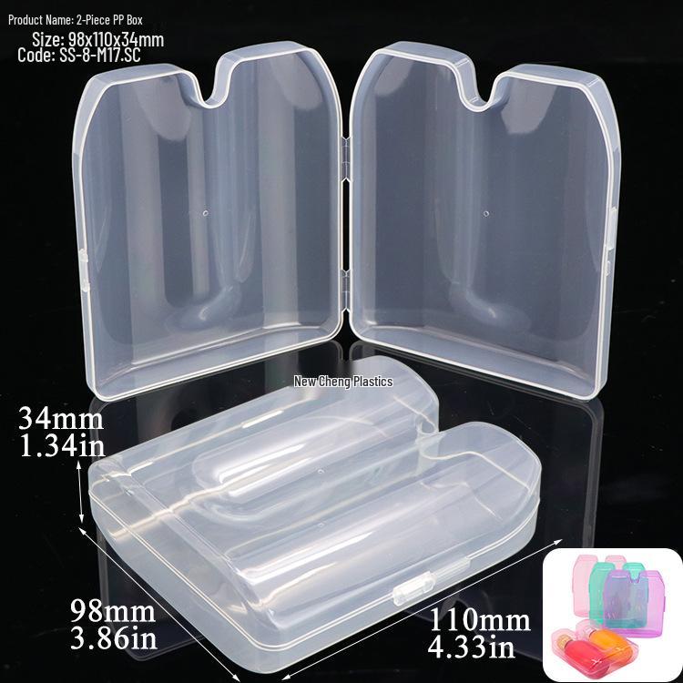 Makeup Cotton Swab Storage Box: Single/Double Compartment, Plastic PP Box for Lipstick and Remover Wipes
