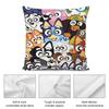 Cute Cartoon B-BlueyES Pillow Case Short Plush Double-sided Print Square Throw Pillow Covers Sofa Home Cushion Decor