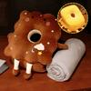 Plush&Ice Silk Cookie Office Nap Pillow Super Soft Hollow Pillow Stuffed Toy  Female Gift