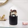 Rotatable Makeup Brush Cylinder with Cover Compartment Pen Holder Dressing Table Shelf  Collection