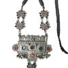 Indien Silber oxidierte Tribal Tibetisch Afghani Bohemian Choker Halskette mit Tropfen mit Emaille Minakari für Frauen und Mädchen