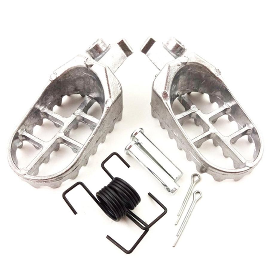 Pair Aluminum Motocross Wide Fat Foot Pegs Footrest For Kawasaki KLX110 CSL2017