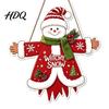 Xmas Window Decorations Wooden Christmas Hanging Pendant Cartoon Welcome Sign for Front Door Ornaments Wall Decor