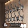 Strong Adhesive No-Drill Wall-Mounted Coat & Hat Hook for Entrance & Wardrobe