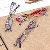 1PC New Fashion Women Reading Glasses Matching Pouch Ultra Light Resin Print Flower Magnifying Eyeglasses Vision Care