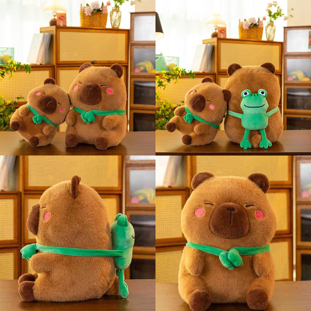Charming Cute Cartoon Capybara Plush Animal Toy Adorable Kawaii Stuffed Doll