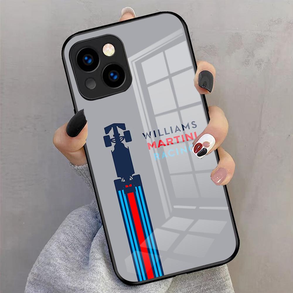 Racing M-Martini-ES Handyhülle Für IPhone 17 Pro Max 16 15 14 Pro Max 13 11 X Xs Xr 8 7Plus Glasabdeckung