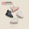 Infant & Toddler Fleece-Lined Leather Baby Shoes: Cartoon Snow Boots, Warm Winter Short Boots for Girls