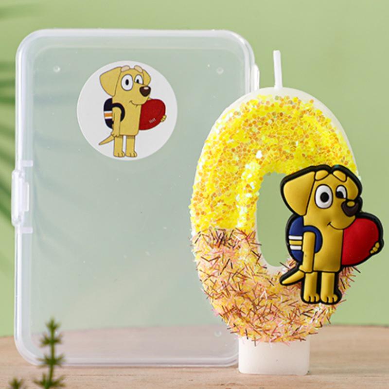 Creative Bruy Cartoon Number Birthday Candles - Children s Cake Decorations for Party Atmosphere