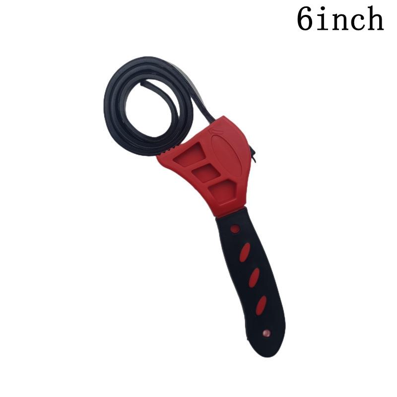 Multifunctional Adjustable Rubber Belt Wrench Heavy Universal Strap Spanner Oil Filter Remover Tool Car Repair Bottle Opener