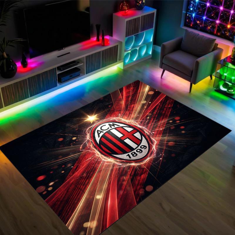 AC Milan Design Crystal Velvet Carpet Cozy Non?Slip Printed Rug For Bedroom Living Room Entrance