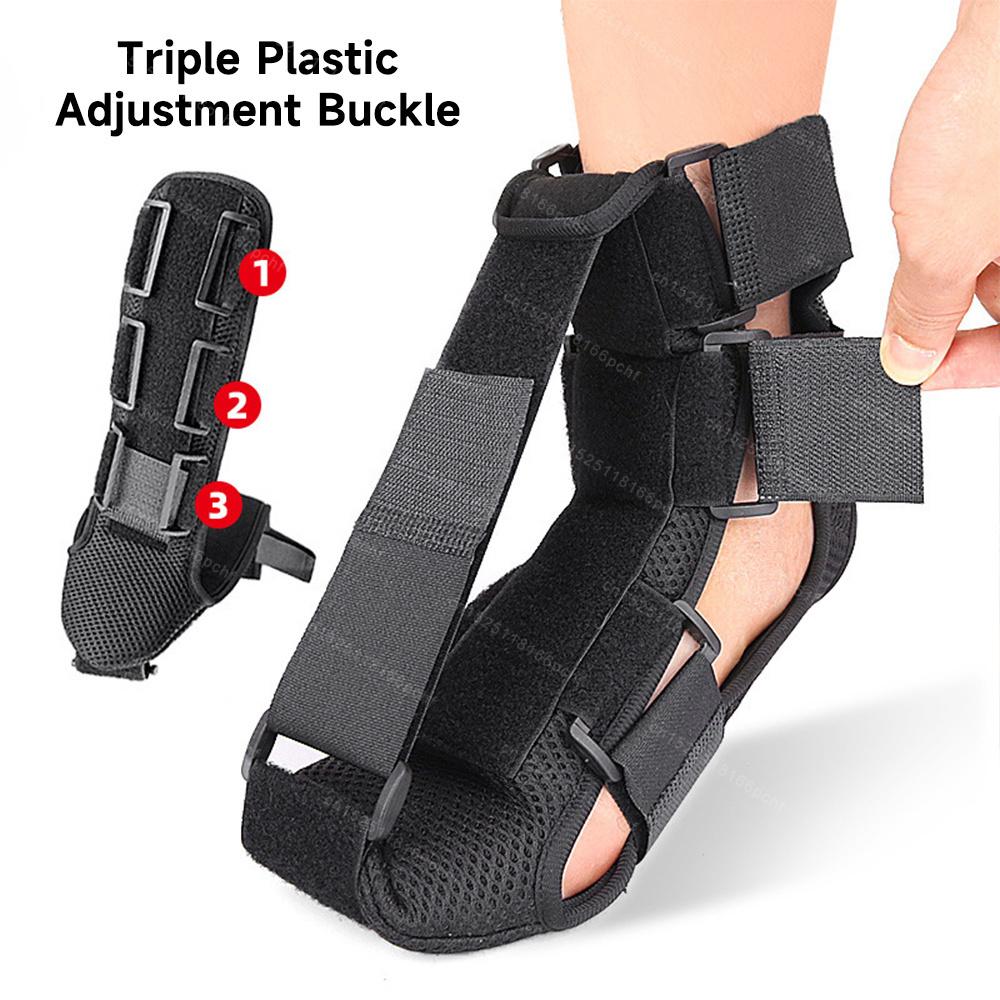 Adjustable Plantar Fasciitis Splint Sock Orthotic Foot Drop Brace for Heel Pain Relief Ankle Support Stretch Strap