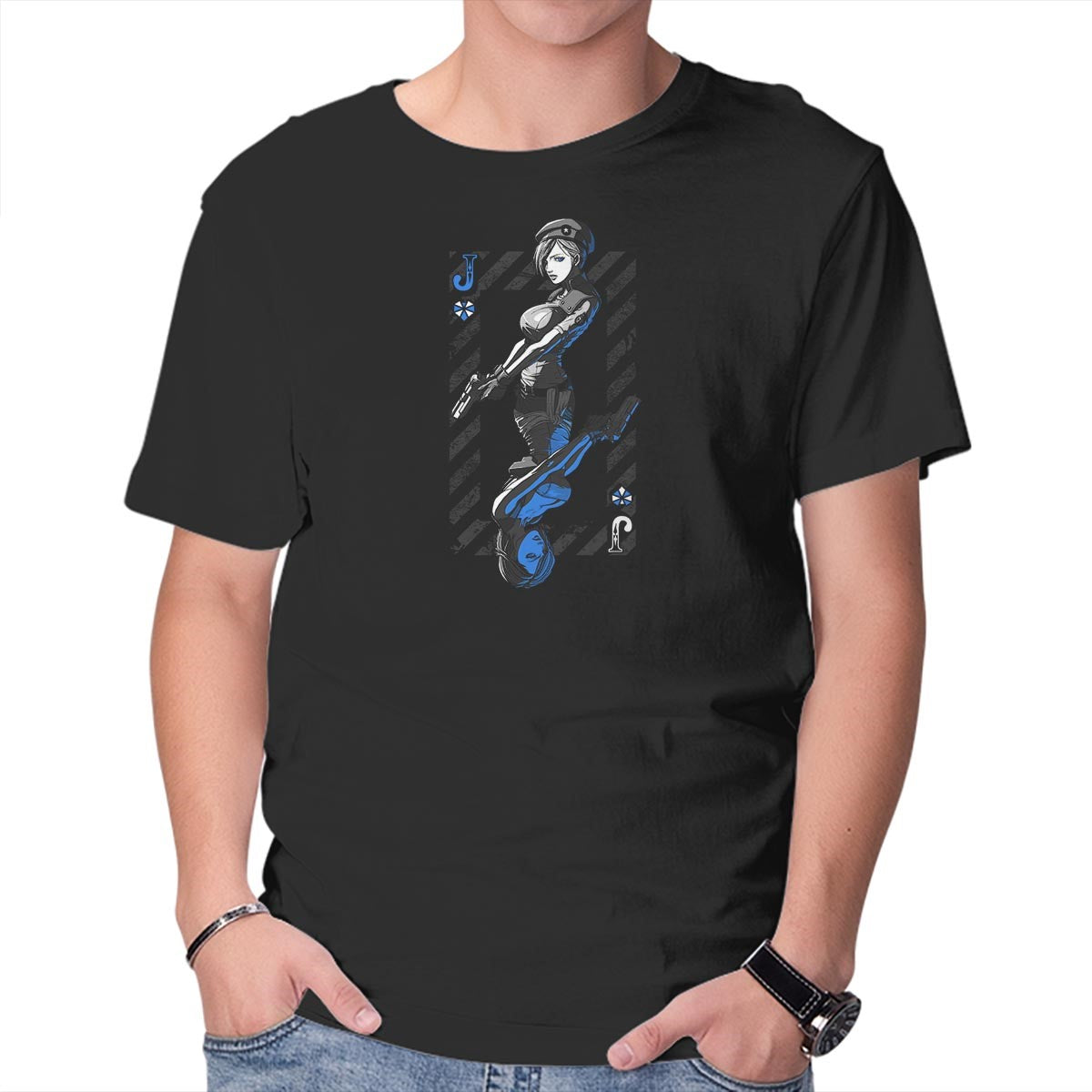 Unisex Crew Neck T-Shirt Jill of Hearts Graphic Short Sleeve Casual Tee XL