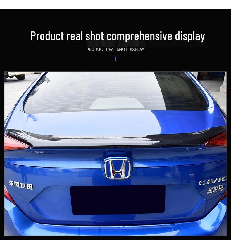 Compatible Rear Spoiler for 10th Gen Civic - No Drill Wing Deflector
